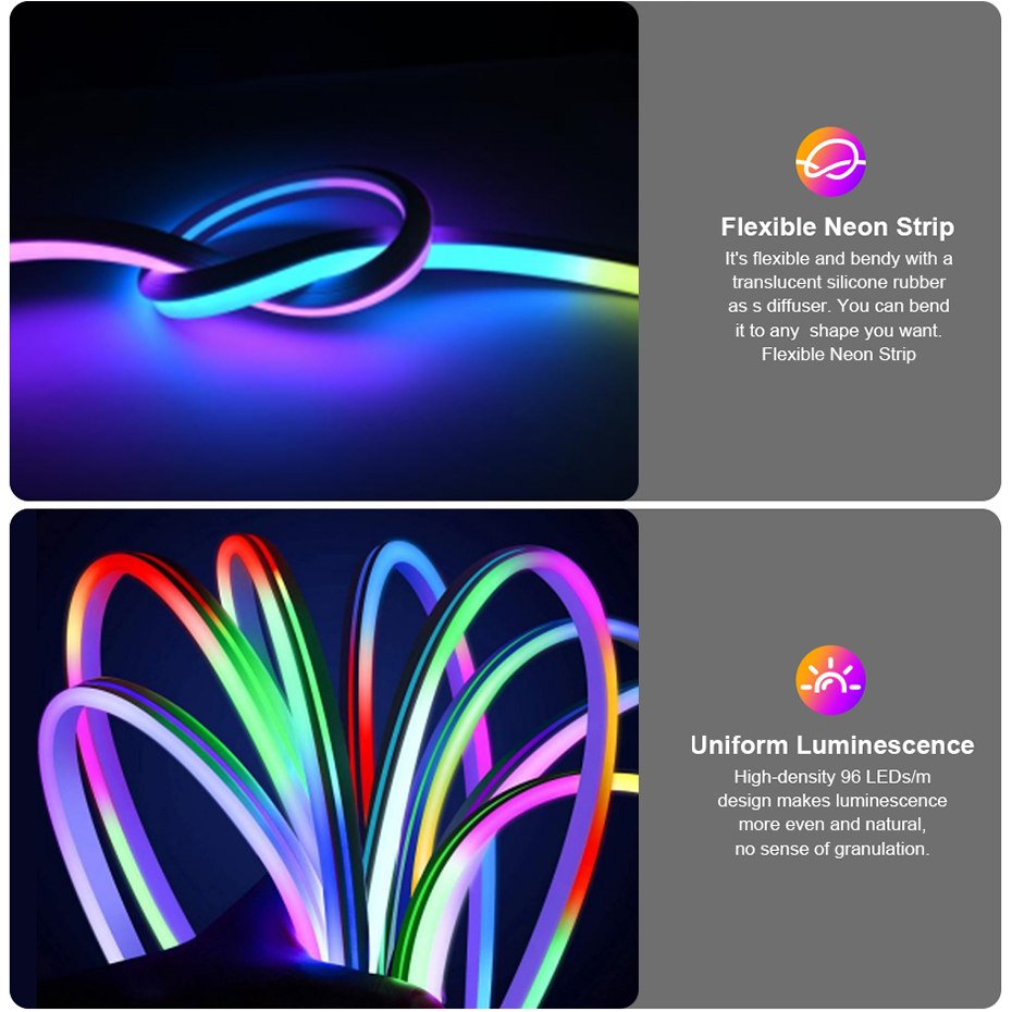 12V RGBIC LED Neon Light Strip - Decor Lighting Uk 评论和价格