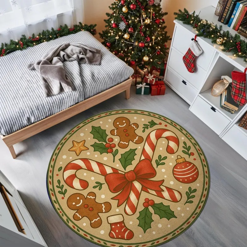 3D Christmas Village Rug Winte - Outdoor Lighting Decor Ideas 评论和价格