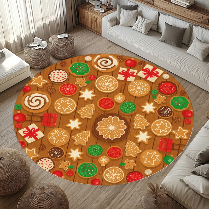 3D Christmas Village Rug Winte - Outdoor Lighting Decor Ideas 评论和价格