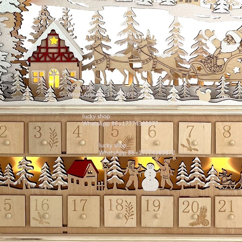 Christmas Wooden Forest Sleigh - Lighting Decor Woodbridge 评论和价格
