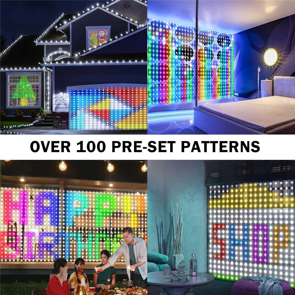 1/2PCS 400LED Curtain Lights L - String Light Outdoor 评论和价格