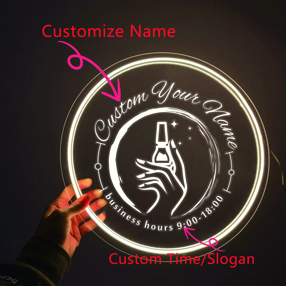 1PC Round Shape Nail Art Theme - Lighting Decor For Wedding 评论和价格