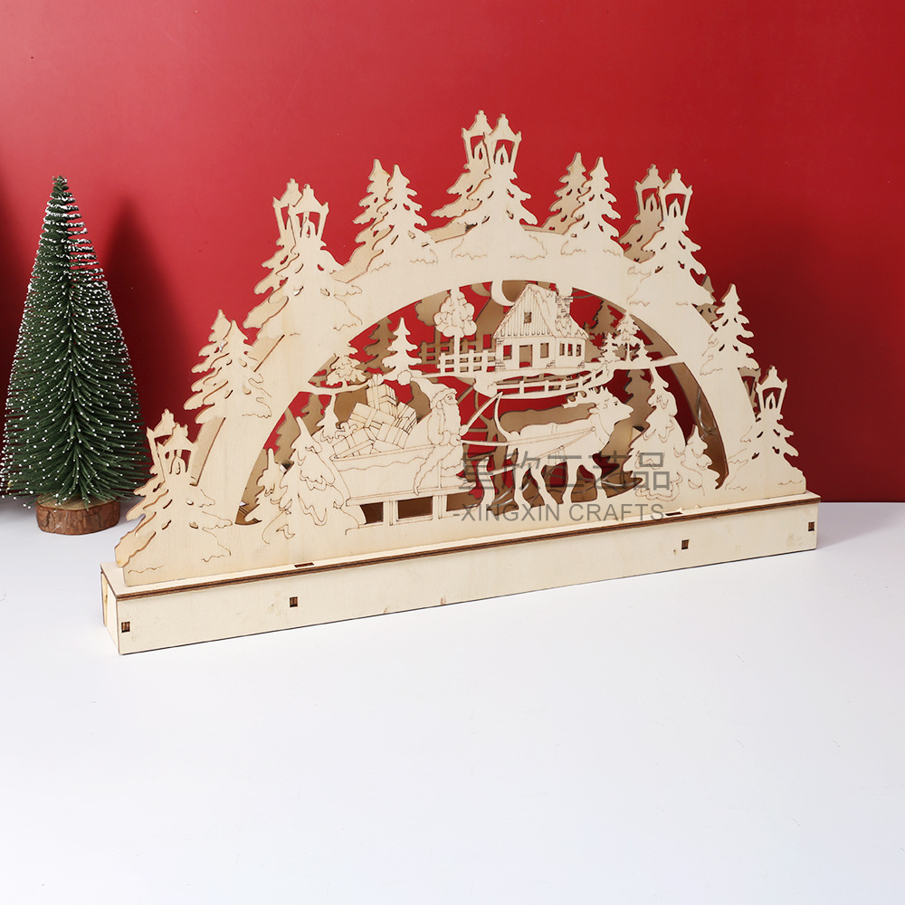 Cross-Border Wooden Crafts LED - Lighting Decor Woodbridge 评论和价格