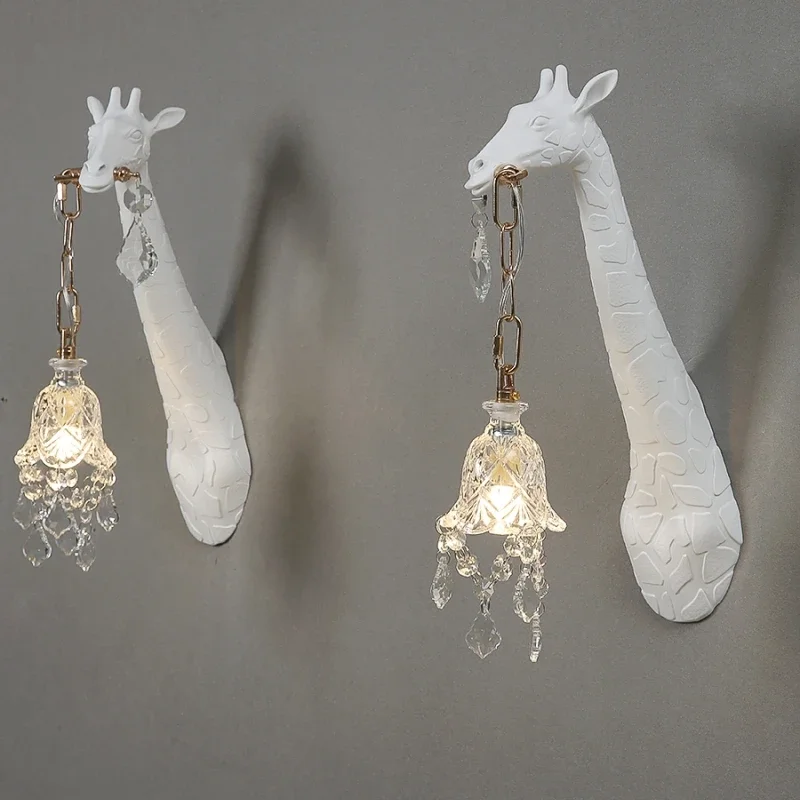 Nordic New Resin Giraffe LED W - Lighting Decoration On Wall 评论和价格