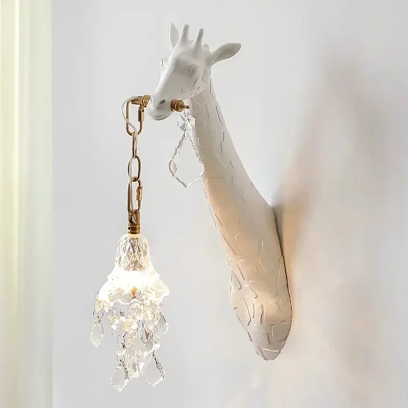 Nordic New Resin Giraffe LED W - Lighting Decoration On Wall 评论和价格