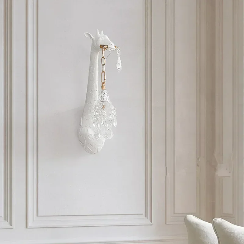 Nordic New Resin Giraffe LED W - Lighting Decoration On Wall 评论和价格