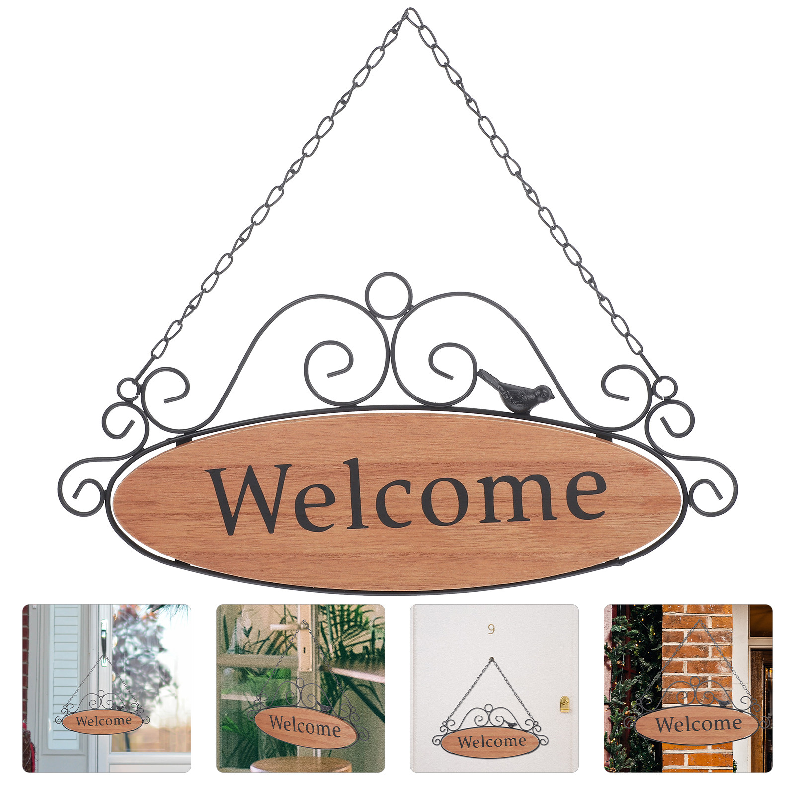 1Pcs Welcome Sign Door Hanger  - Office Lighting Decor 评论和价格