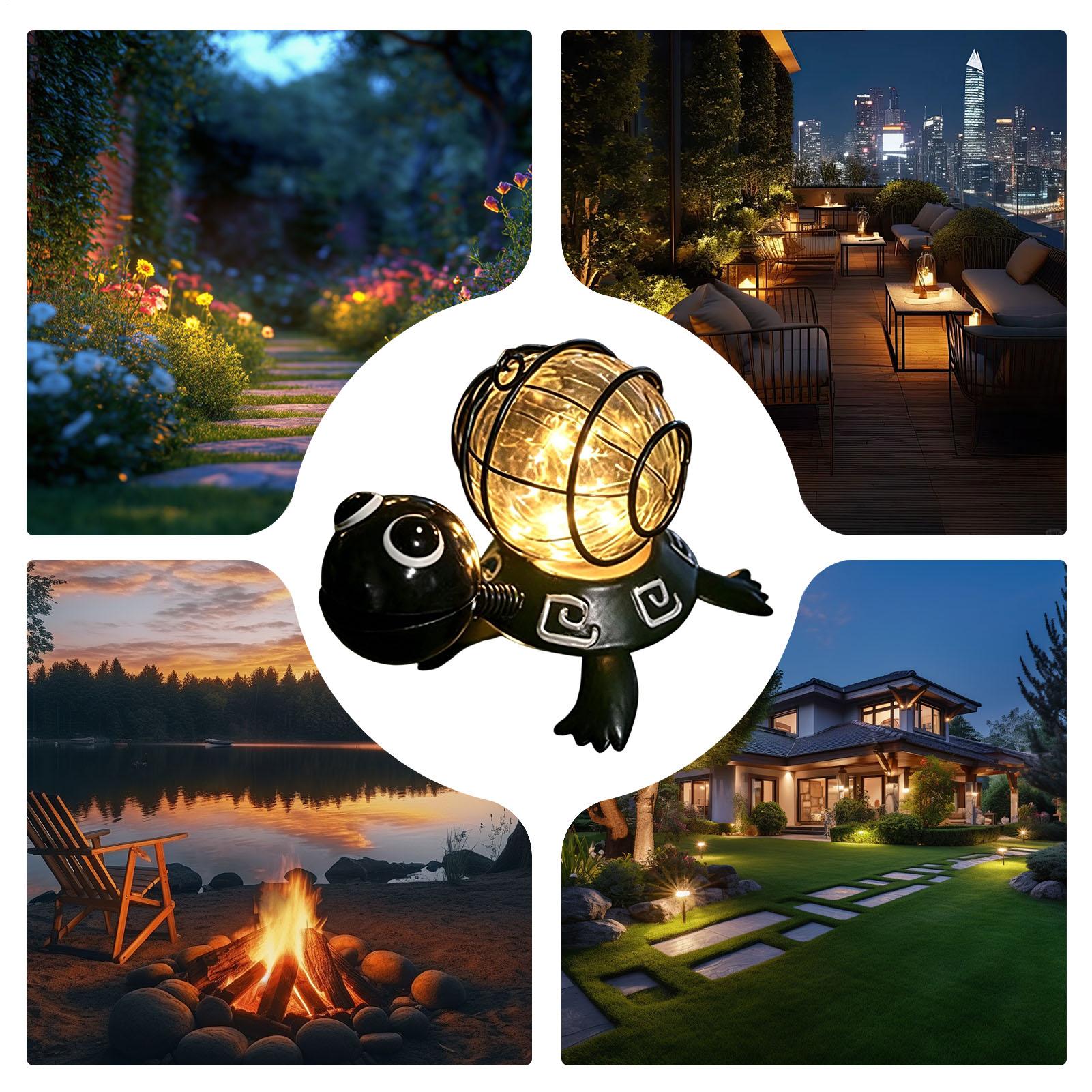 Solar Turtle Garden Statue Wat - Yard Lighting Decor 评论和价格