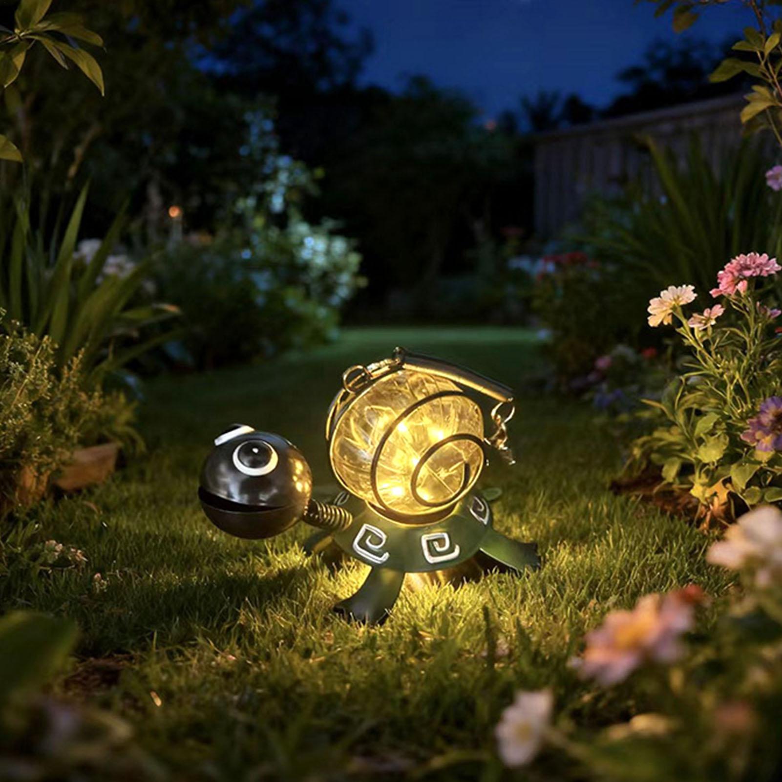 Solar Turtle Garden Statue Wat - Yard Lighting Decor 评论和价格