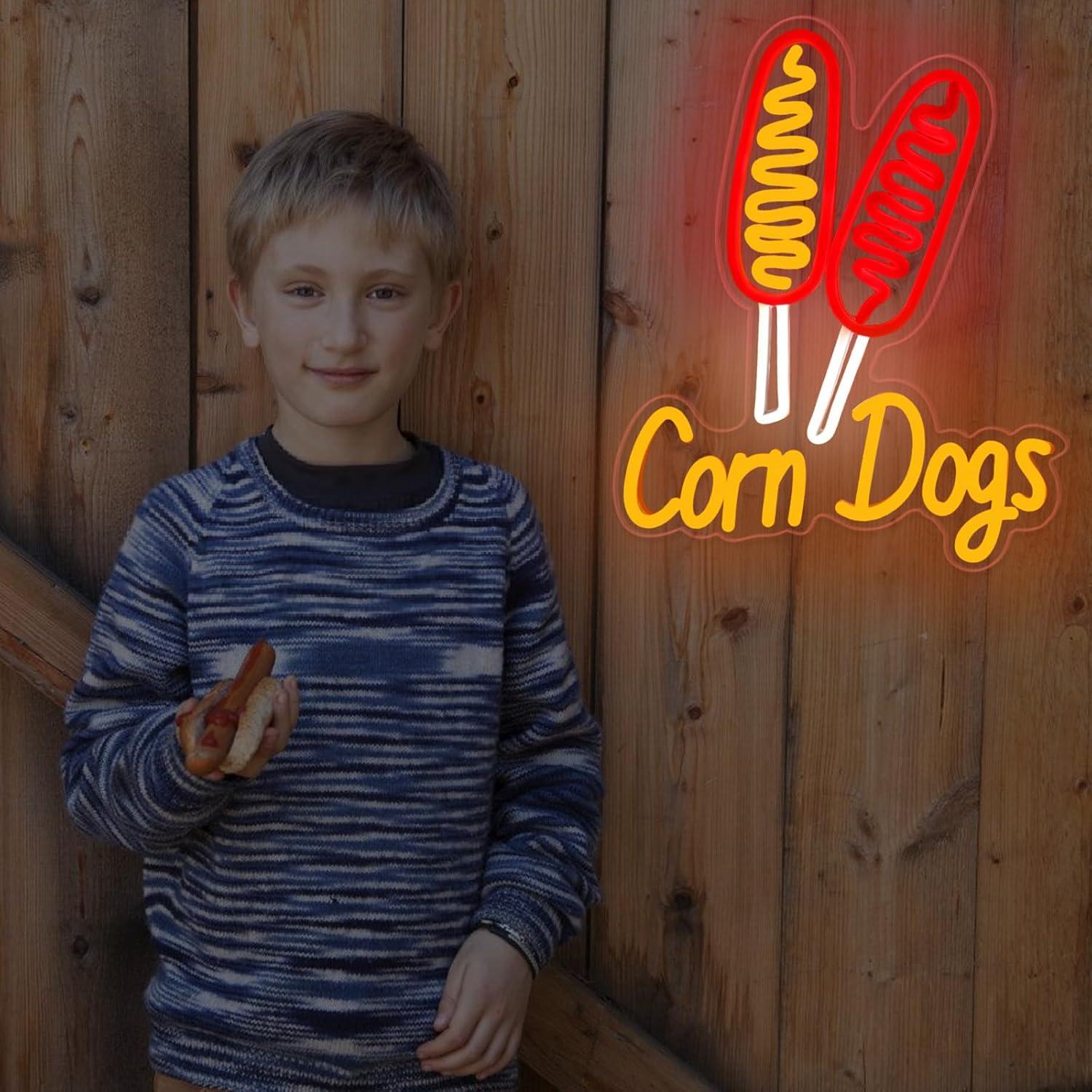 Corn Dog Neon Sign Snack USB D - Lighting Decor For Wedding 评论和价格