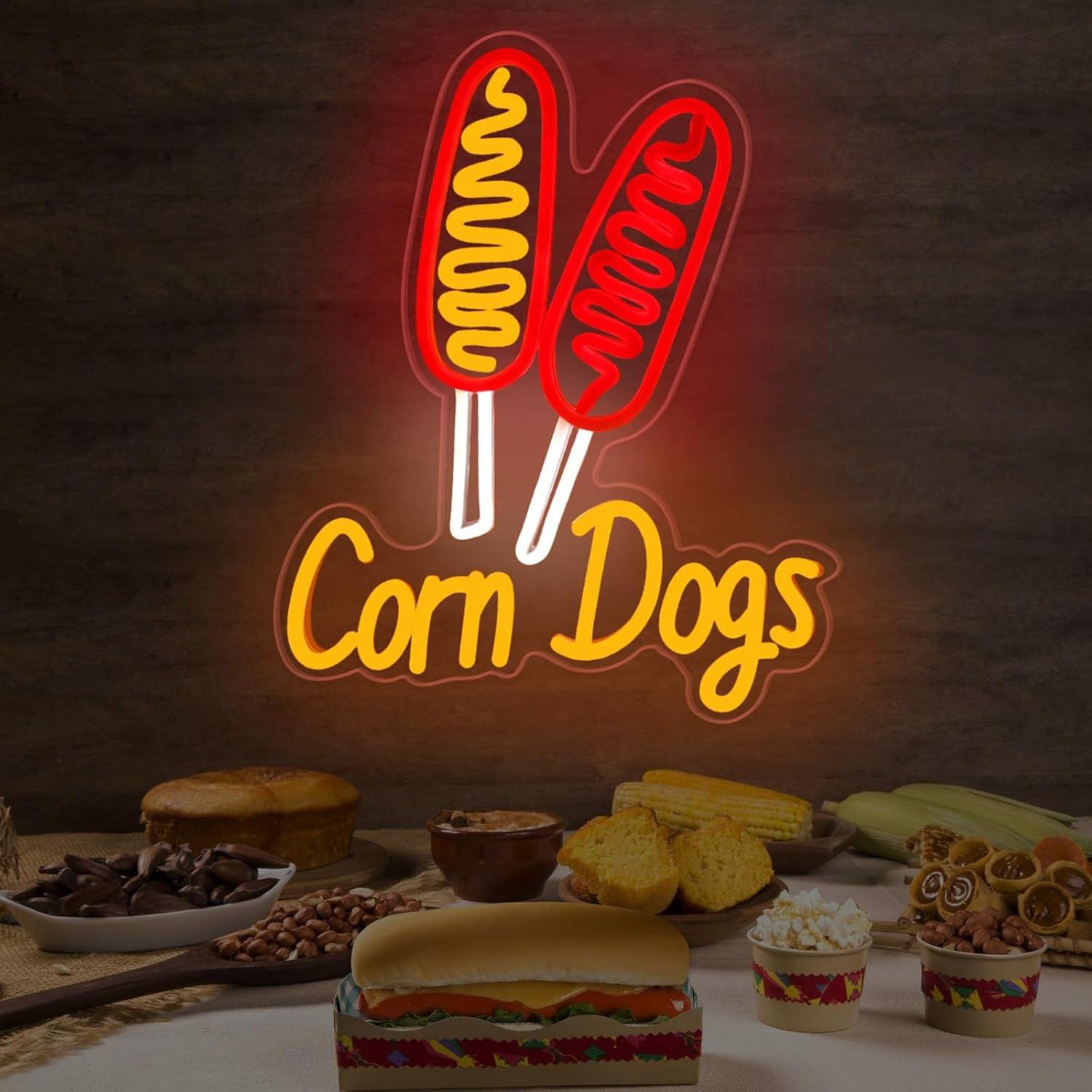 Corn Dog Neon Sign Snack USB D - Lighting Decor For Wedding 评论和价格