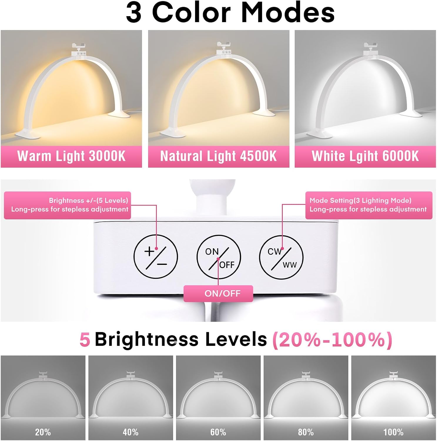 Half Moon Light U-Shaped Nail  - Led Moon Lamp 评论和价格