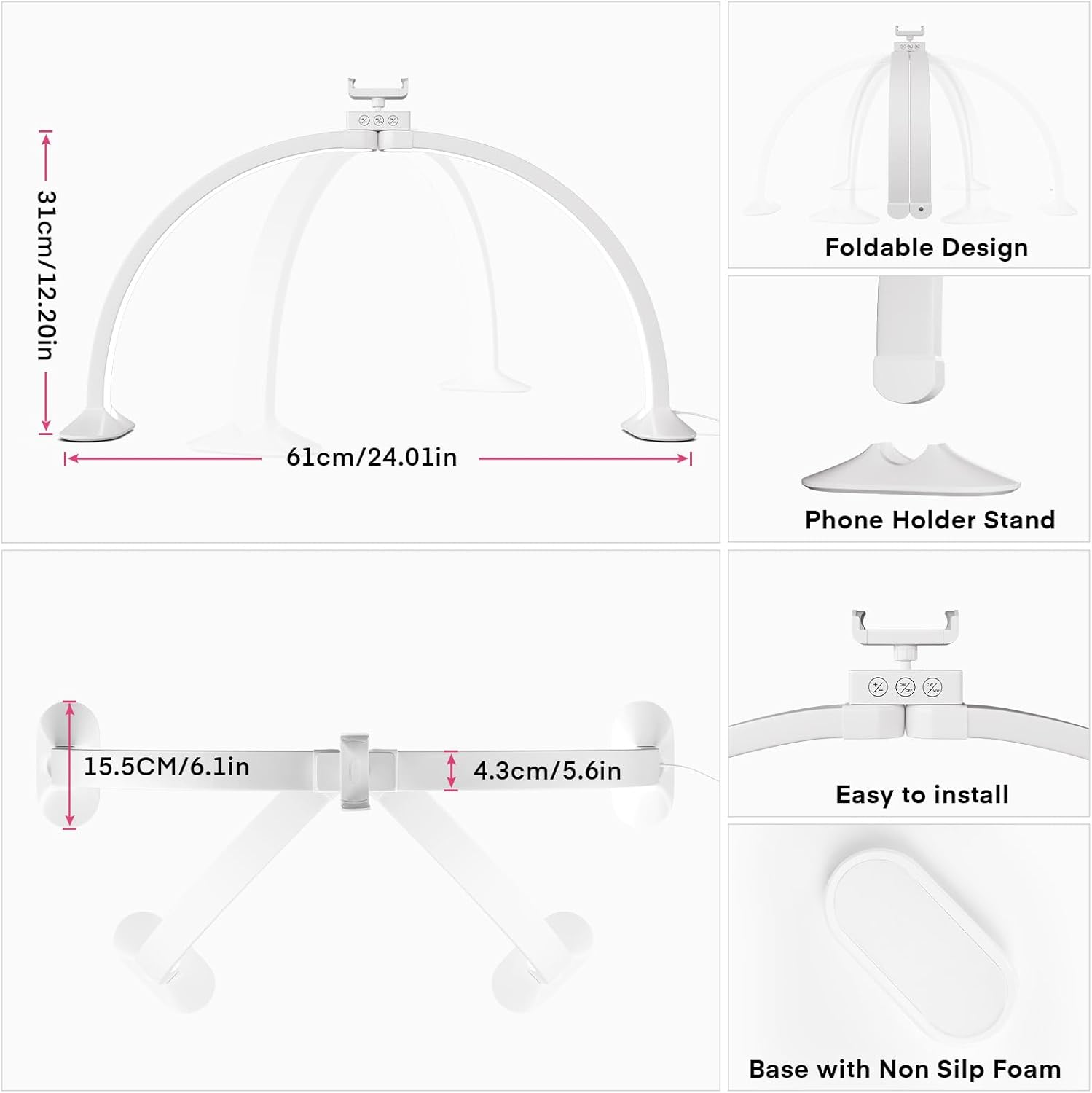 Half Moon Light U-Shaped Nail  - Led Moon Lamp 评论和价格