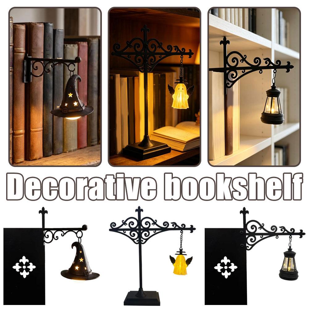 Retro Gothic Bookshelf Lamp Li - Room Decor Lighting Lamp 评论和价格