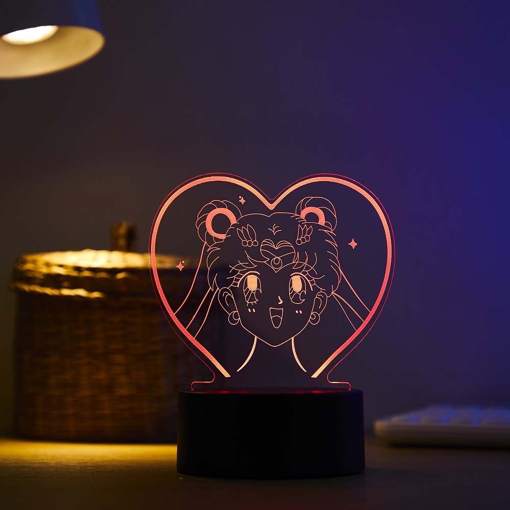 Cartoon character Tsukino Usag - Led Moon Lamp 评论和价格